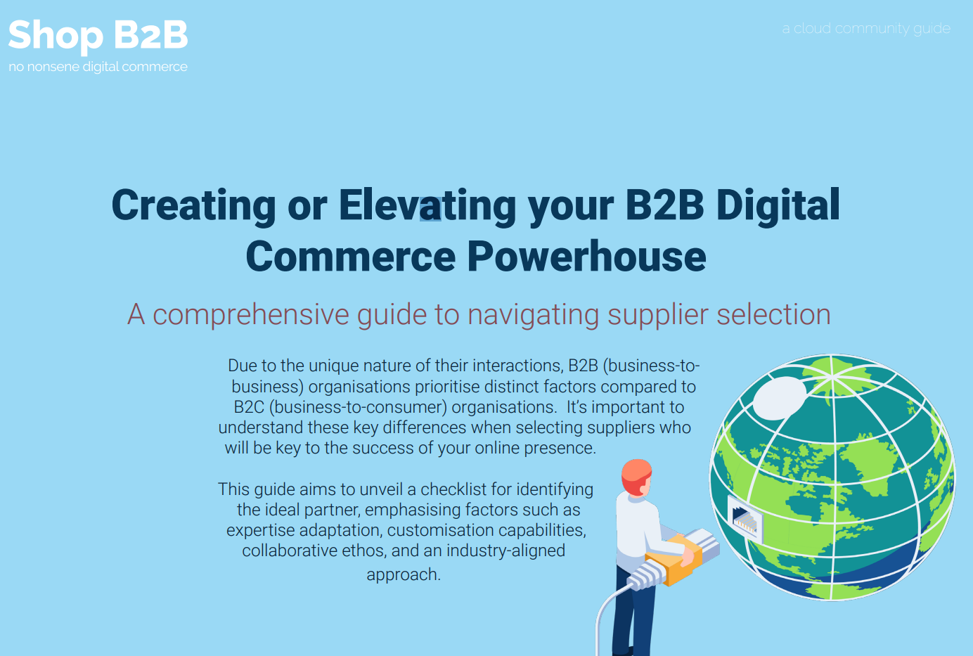 >Creating or Elevating your B2B Digital Commerce Powerhouse