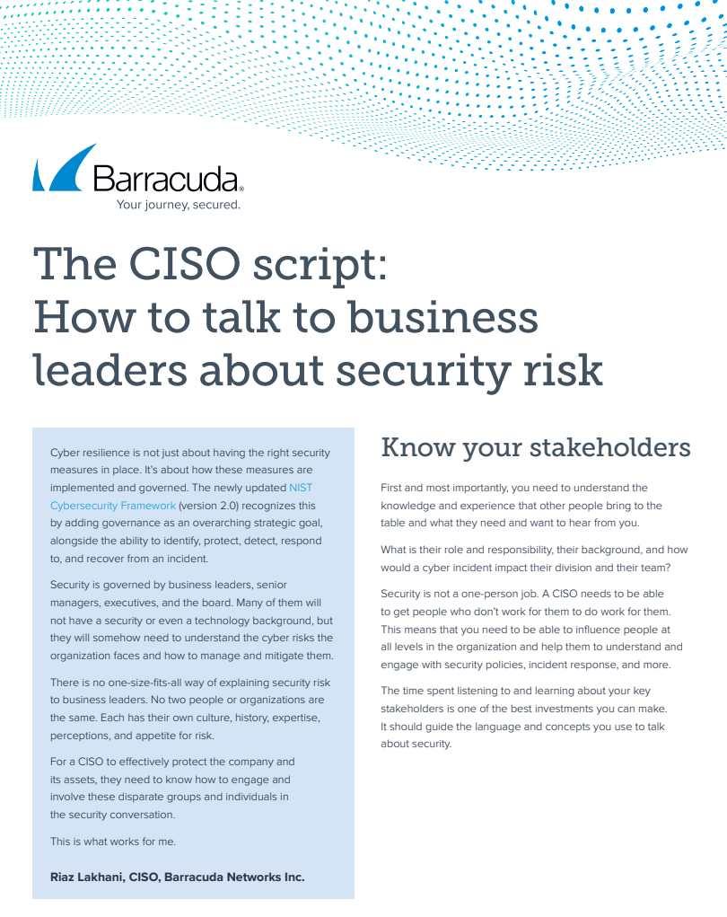 >Get the CISO script